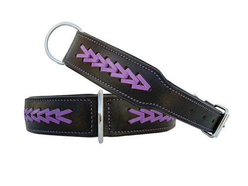 Heavy duty leather dog collar - leather,